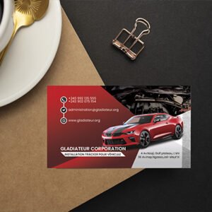 100 cartes pour service automobile