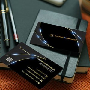 100 Cartes de luxe teinté or